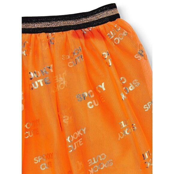Large Girls ‘Spooky Cute’ Orange Tulle Halloween Skirt NWT” - Picture 2 of 3